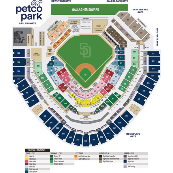 The Best Seats for San Diego Padres at Petco Park