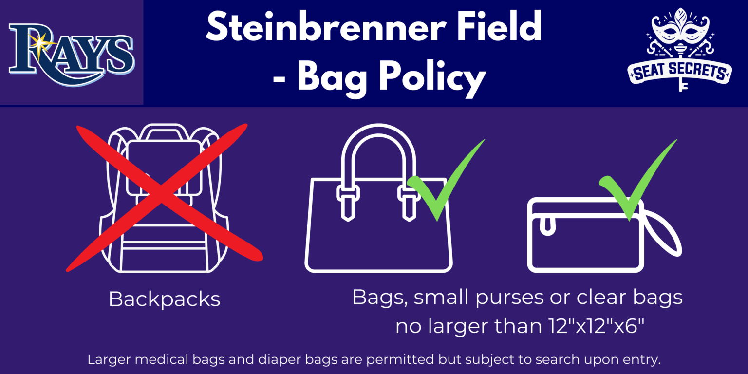 George M. Steinbrenner Field Bag Policy